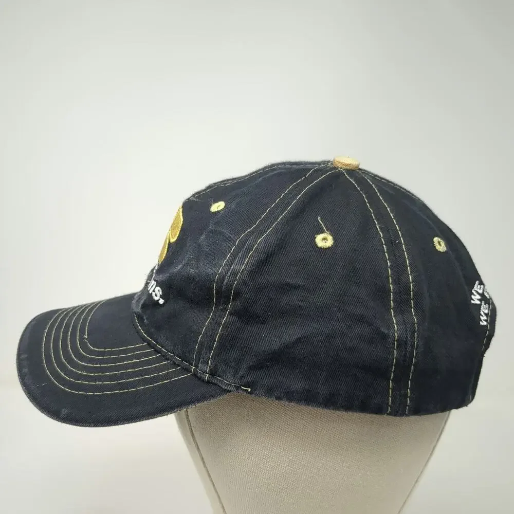 Buck's Athletic Farm Bureau Idaho Baseball Cap Black Gold One Size Strapback Hat